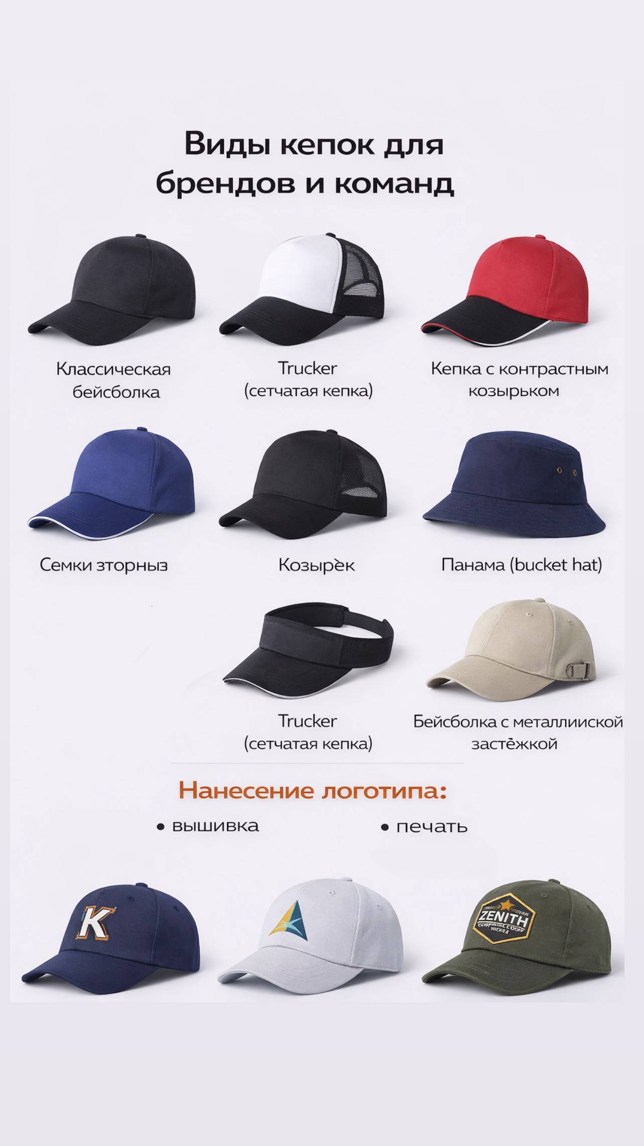 Головные уборы UNITRUS